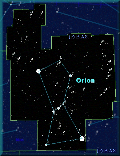 Orion, Sternbild des Winterhimmels beobachten