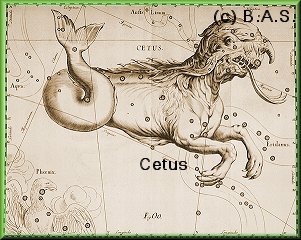 Sternbild Walfisch, Cetus, Meeresungeheuer
